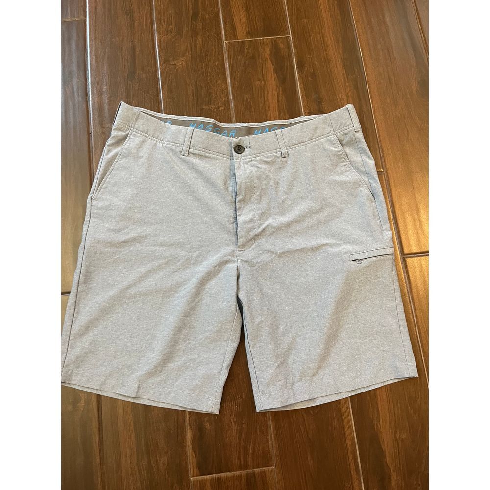Haggar active shorts grey blue 40‎